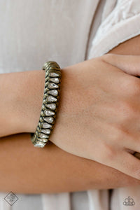 Crafted Coals - Brass Bracelet - Paparazzi