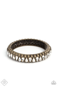 Crafted Coals - Brass Bracelet - Paparazzi