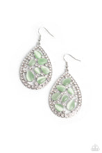 Load image into Gallery viewer, Cats Eye Class - Green Earrings - Paparazzi