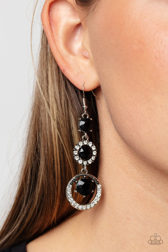 Enchanting Effulgence - Black Earrings - Paparazzi