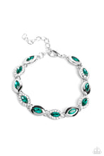 Load image into Gallery viewer, Some Serious Sparkle - Green Bracelet - Paparazzi