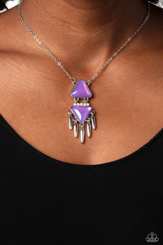 Under the FRINGE - Purple Necklace - Paparazzi