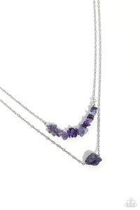 Chiseled Caliber - Purple Necklace - Paparazzi