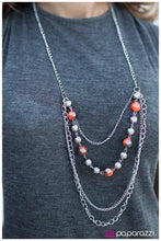 Load image into Gallery viewer, Betwixt - Orange Necklace - Paparazzi