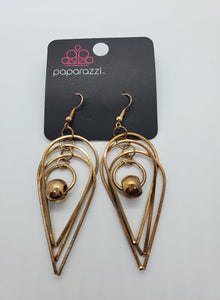 No More Tears - Gold Earrings - Paparazzi