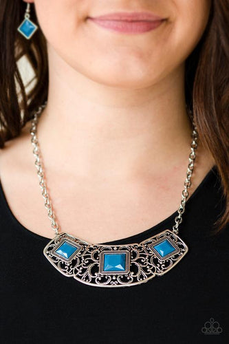 Feeling Inde-PENDANT - Blue Necklace - Paparazzi