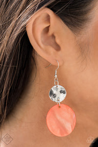 Opulently Oasis - Orange Earrings- Paparazzi