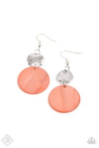 Opulently Oasis - Orange Earrings- Paparazzi