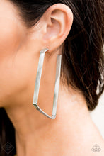 Load image into Gallery viewer, Geo Jam - Silver Earrings - Paparazzi