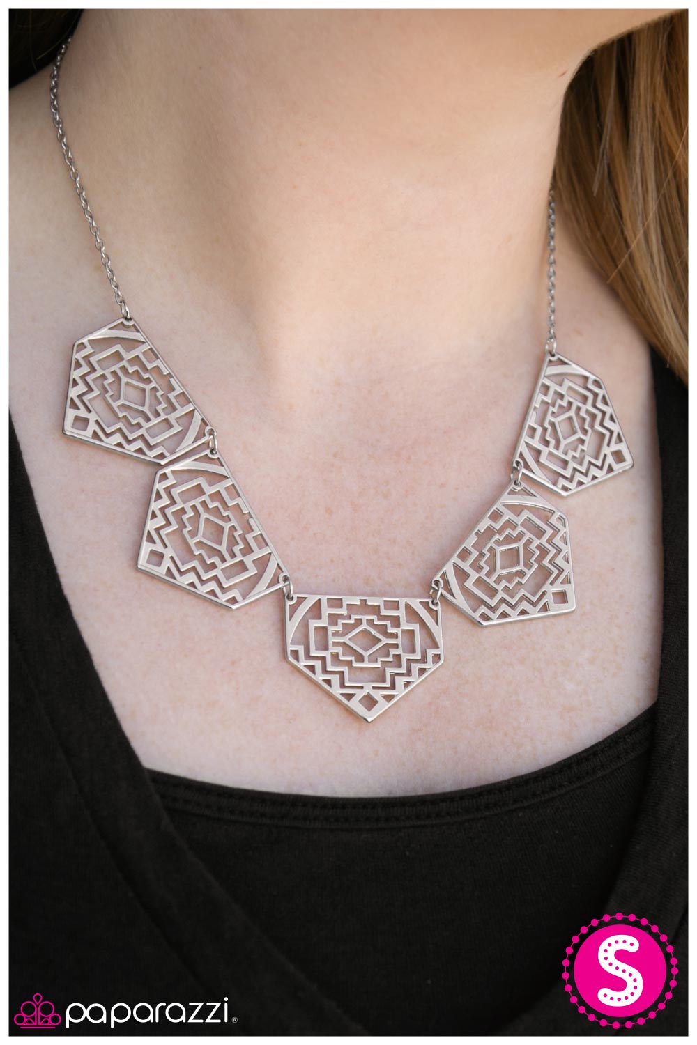 Hacienda Heights - Silver Necklace - Paparazzi