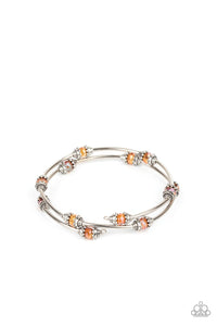 Into Infinity - Orange Bracelet - Paparazzi