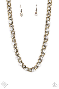 Major Moxie - Brass Necklace - Paparazzi