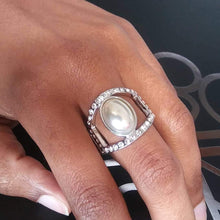 Load image into Gallery viewer, Radiating Riches - White Ring - Paparazzi