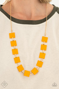 Hello, Material Girl - Orange Necklace - Paparazzi