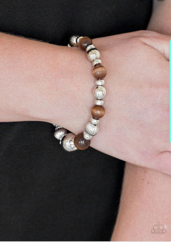 Once Upon a Maritime - Brown Bracelet - Paparazzi