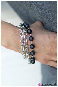 Stuck In The Middle - Black Bracelet - Paparazzi
