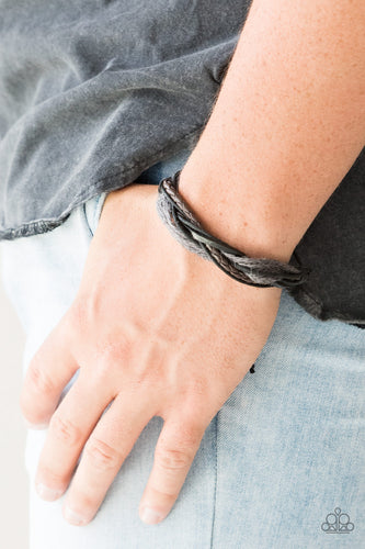 Total Trekker - Black Bracelet - Paparazzi