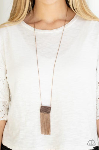 Totally Tassel - Copper Necklace - Paparazzi