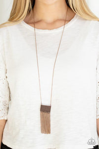 Totally Tassel - Copper Necklace - Paparazzi