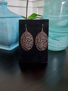 Way Out of Line - Copper Earrings - Paparazzi