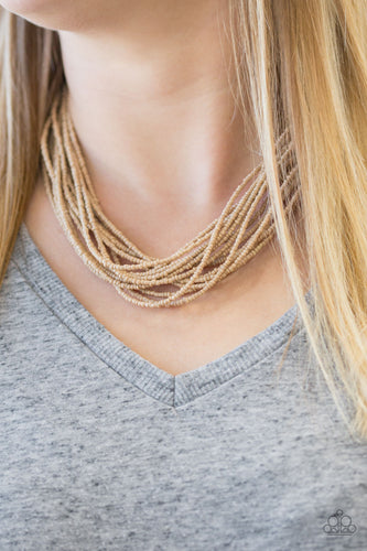 Wide Open Spaces - Brown Necklace - Paparazzi