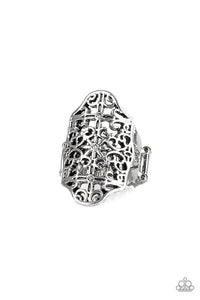 Botanical Beam - Silver Ring - Paparazzi
