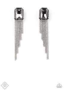 Save for a REIGNy Day - Silver Earrings - Paparazzi