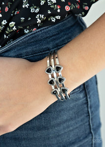 Tribal Triad - Black Bracelet - Paparazzi