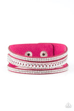 Load image into Gallery viewer, Rollin In Rhinestones - Pink Bracelet - Paparazzi