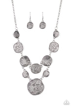 Load image into Gallery viewer, Metallic Patchwork - Silver Necklace - Paparazzi