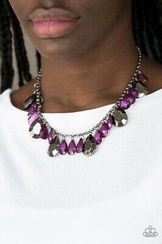 Paparazzi Necklaces - Kaleidoscope Coasts - Purple – jewelryandbling.com