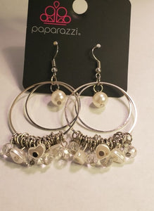 Pearly Intentions - White Earrings - Paparazzi