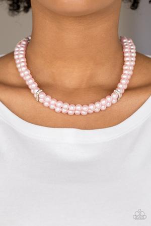 Put On Your Party Dress - Pink Choker Necklace - Paparazzi