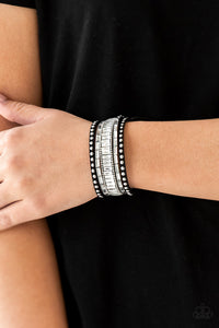 Rock Star Rocker - Black Bracelet - Paparazzi