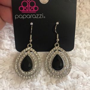 Millionaire debonair black earring paparazzi Outlet