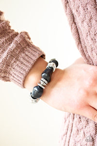 Stone Age Stunner - Black Bracelet- Paparazzi