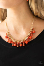Load image into Gallery viewer, Tour de Trendsetter - Orange Necklace - Paparazzi