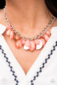 Treasure Shore - Orange Necklace - Paparazzi