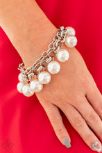 Load image into Gallery viewer, Word On Wall Street - White Bracelet - Paparazzi