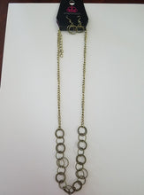 Load image into Gallery viewer, One Ring Leads To Another - Brass Necklace - Paparazzi