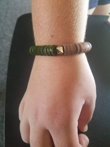 Dont Get DISCouraged - Green Bracelet - Paparazzi